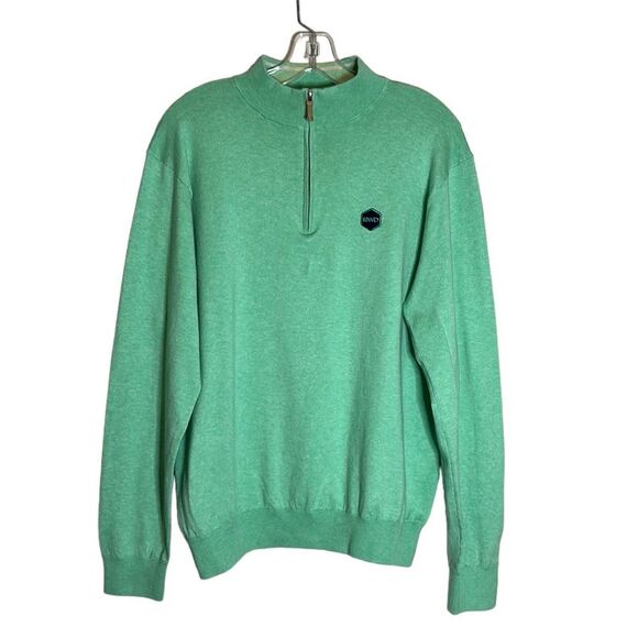 Peter Millar Crest Quarter-Zip Silk Blend Sweater Classic style Size XL - Picture 1 of 11